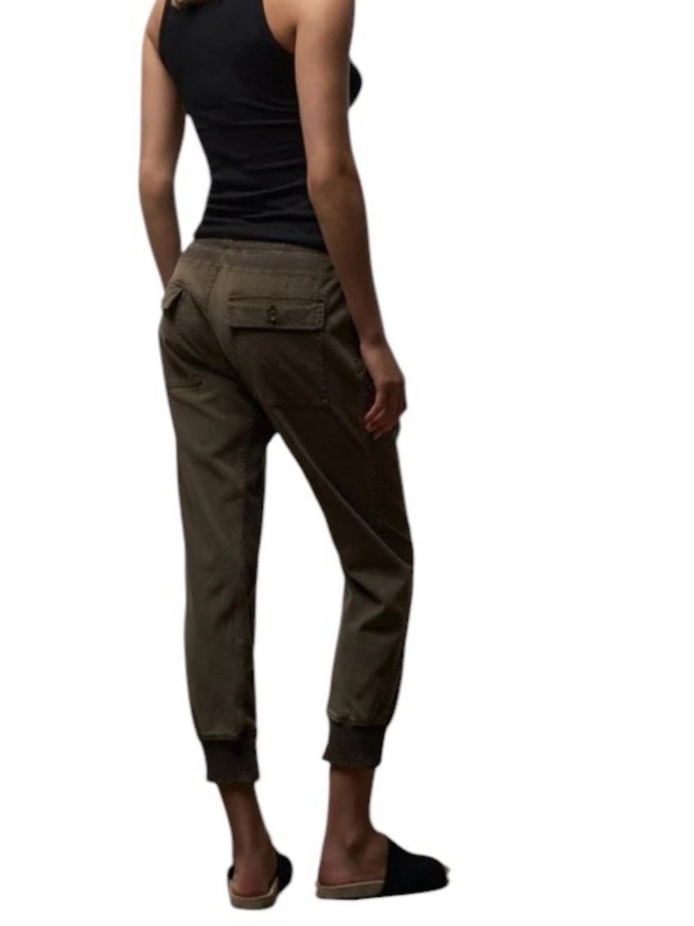 James Perse Mixed Media cuffed casual cotton jogger pants excellent condition - Picture 2 of 14